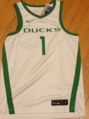 #1 Oregon Ducks Nike Basketball Jersey - White - S - NWT